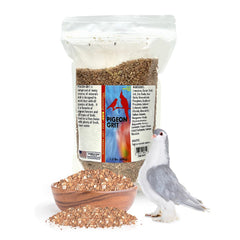 Morning Bird Pigeon Grit packaging bag showing resealable design for freshness.