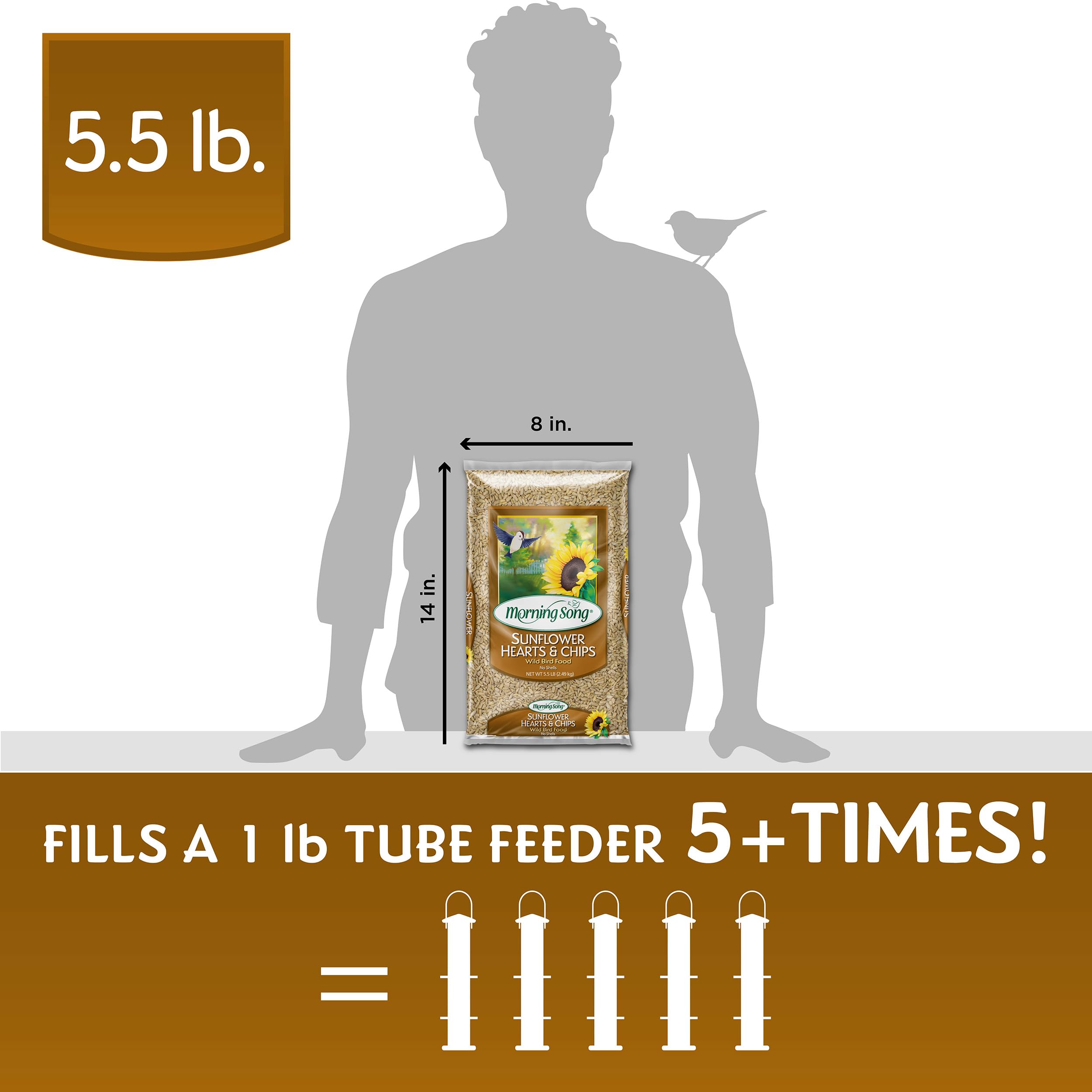 Morning Song high-energy nutrition supports active backyard birds.