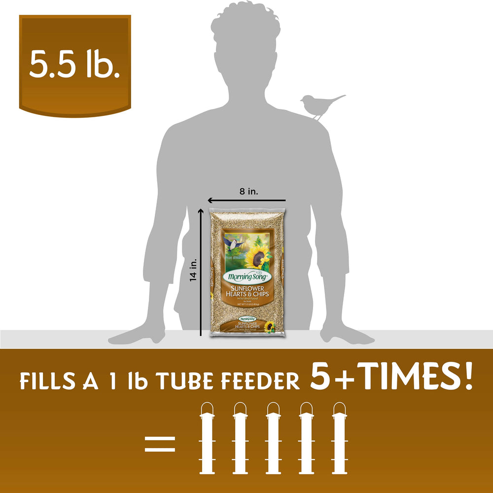 Morning Song high-energy nutrition supports active backyard birds.