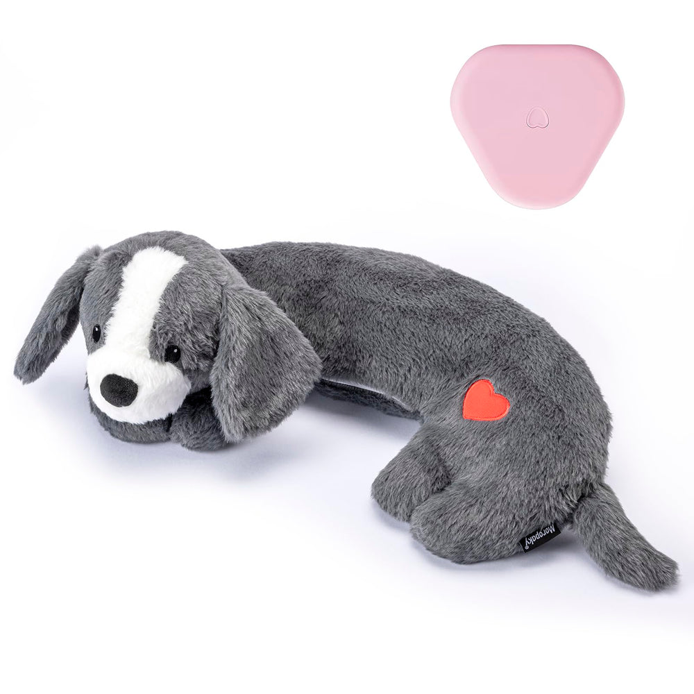 Moropaky heartbeat puppy toy front view calms anxious puppies during separation