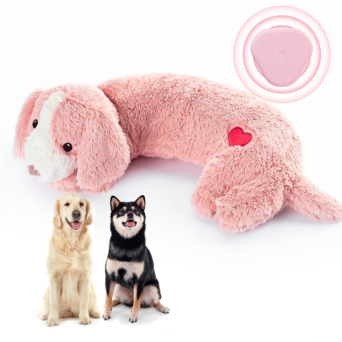 Moropaky heartbeat puppy toy plush for calming anxious puppies