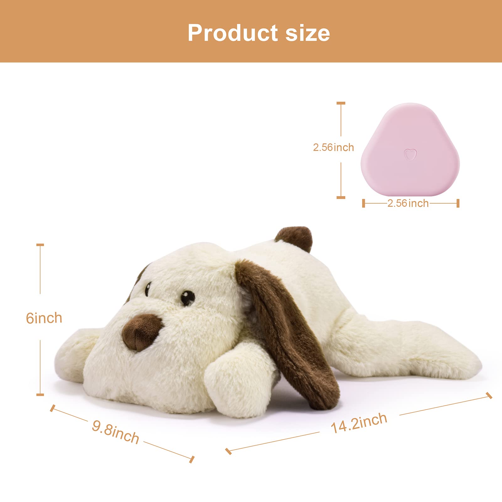 Moropaky heartbeat toy battery compartment requires two AAA batteries