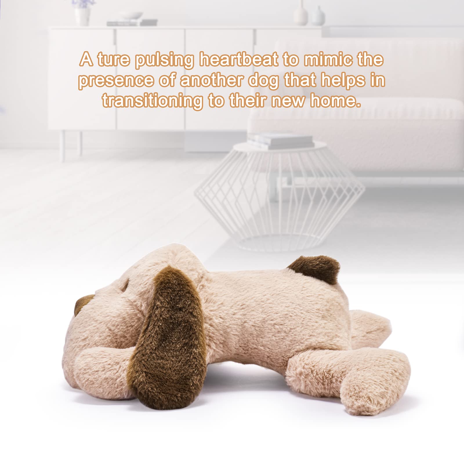 Moropaky Puppy Heartbeat Toy heartbeat module detail showing realistic pulsing sensation.