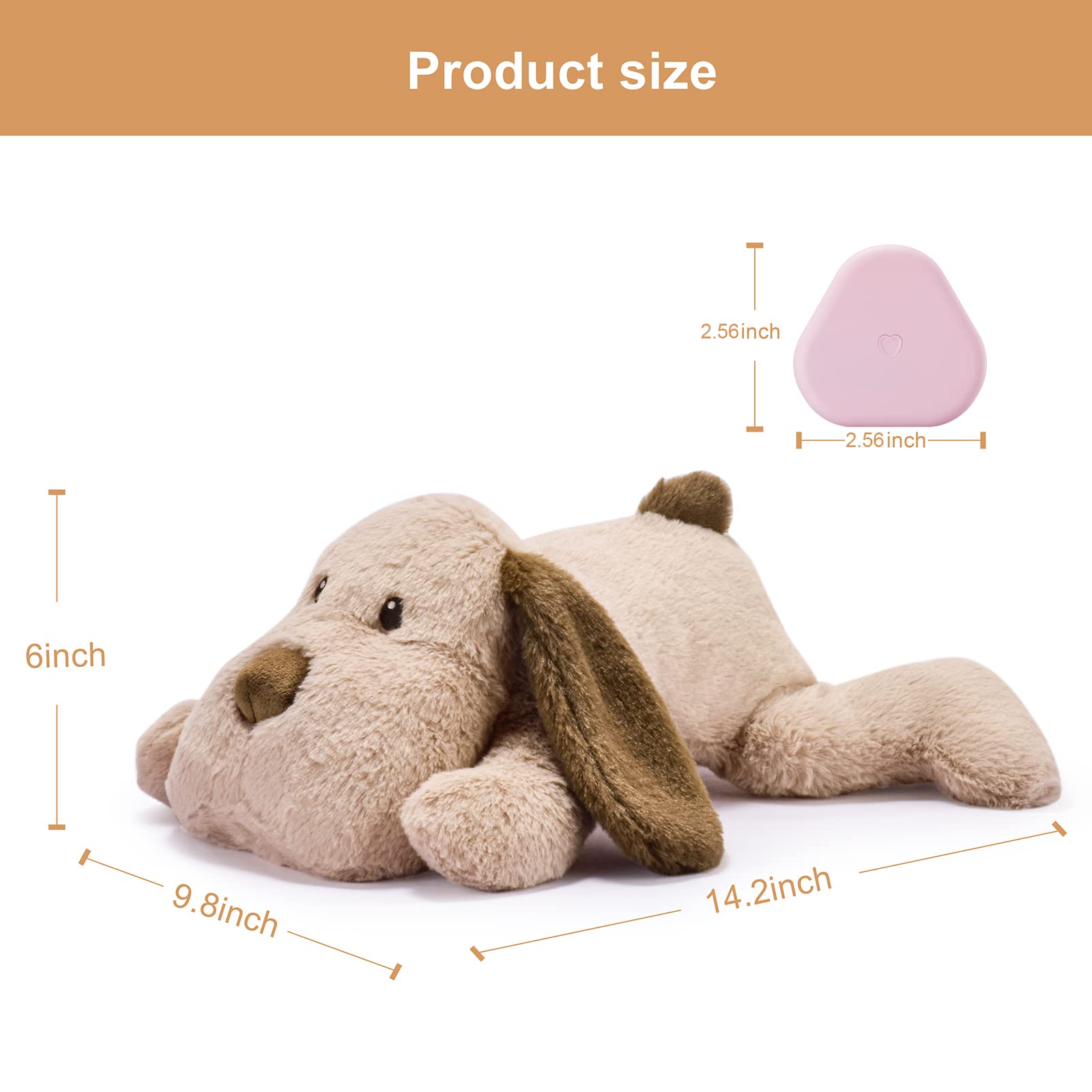 Moropaky Puppy Heartbeat Toy machine-washable cover for simple cleaning.