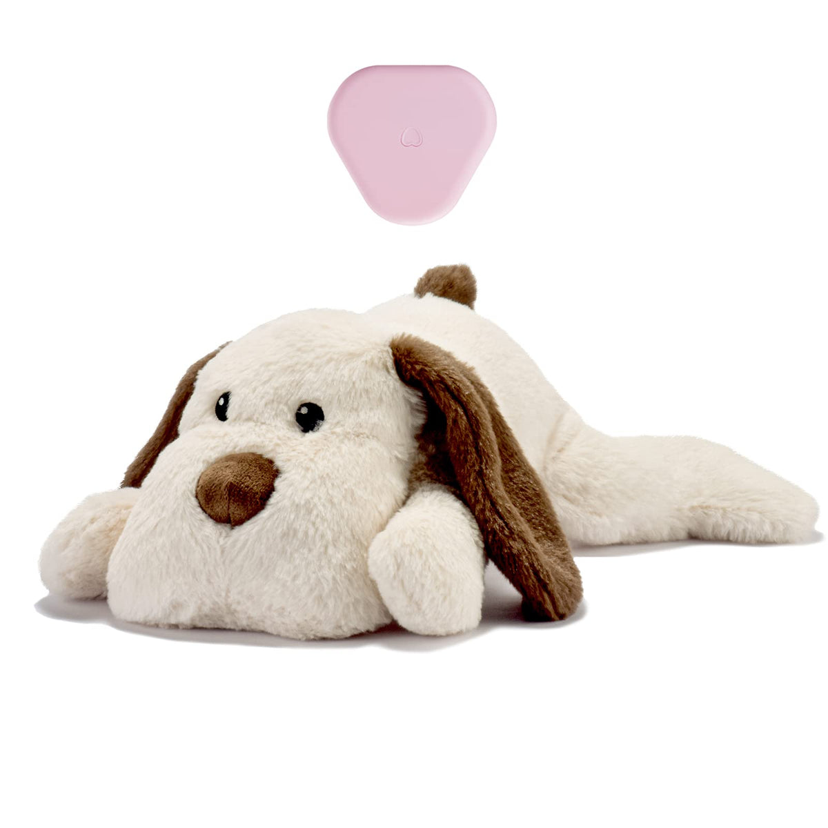 Moropaky puppy heartbeat toy plush closeup for soothing anxiety