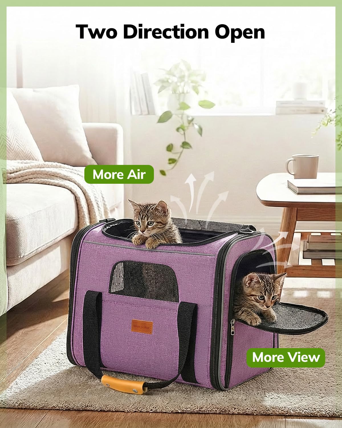 Morpilot cat carrier secure buckle ensuring safe closure during transport