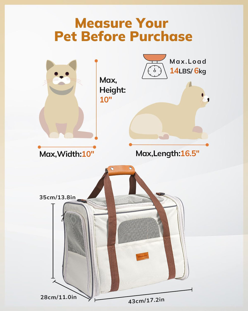 Morpilot cat carrier collapsible with removable fleece mat for easy storage.