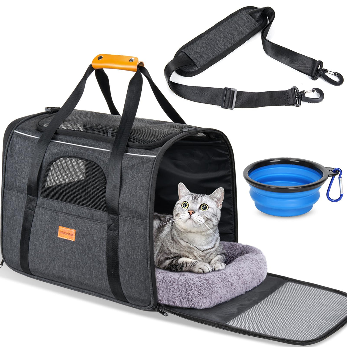 Morpilot Cat Carrier with spacious design for comfortable travel