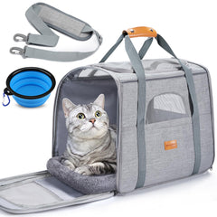Morpilot pet travel carrier bag with spacious interior for comfortable movement