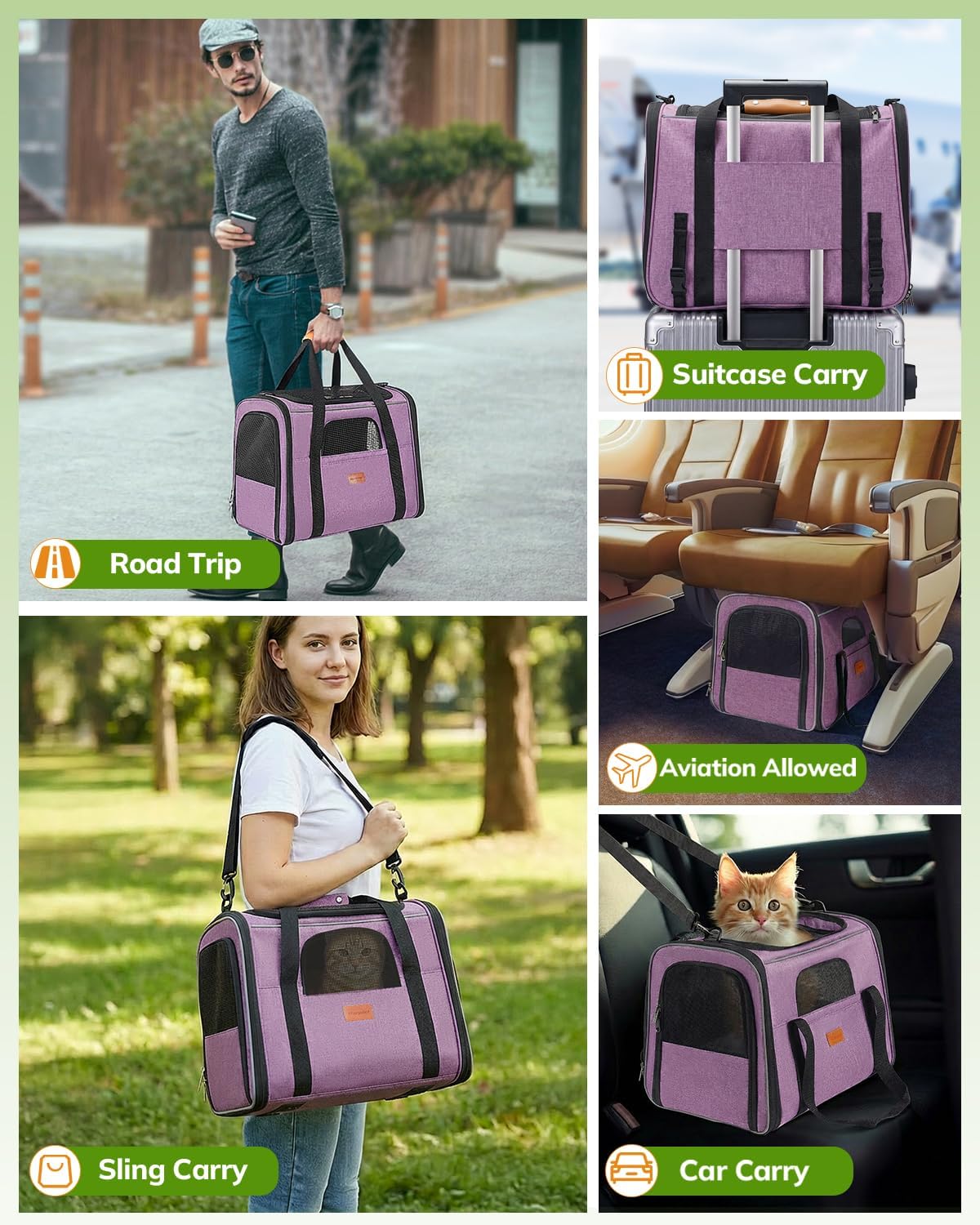 Morpilot Pet Travel Carrier Bag foldable bowl for on-the-go feeding