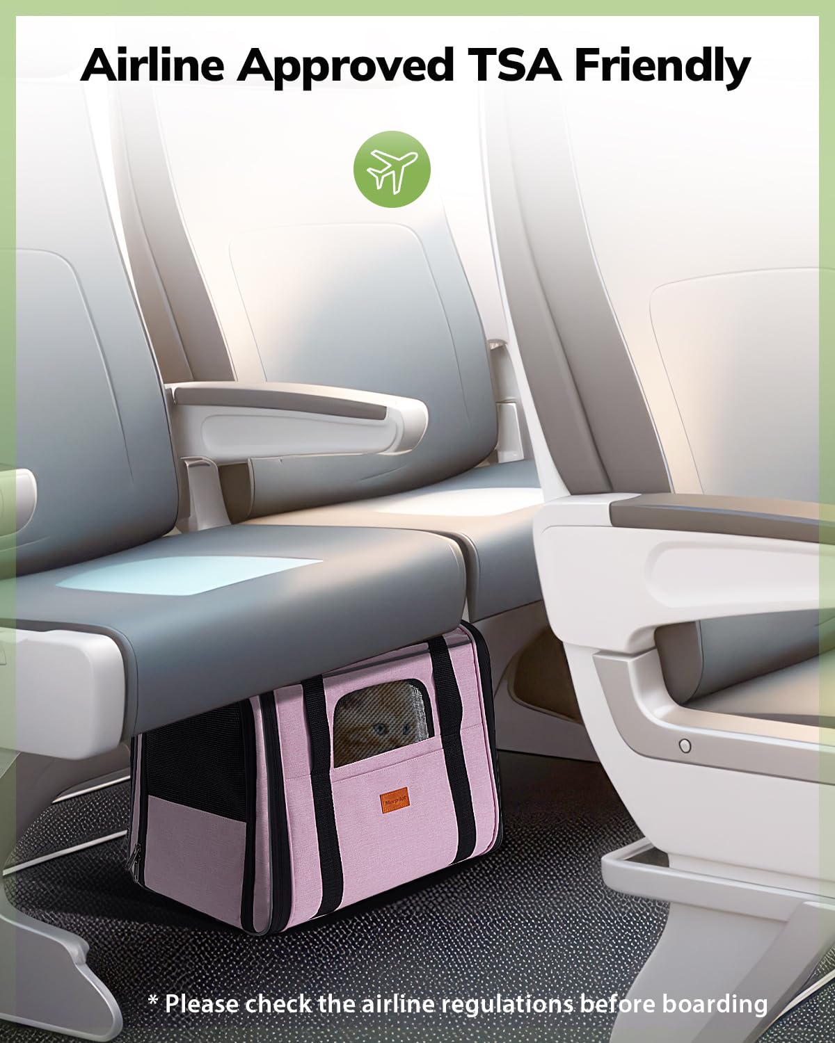 Morpilot travel-ready carrier compatible with car, train, and plane