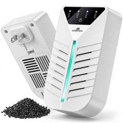 Morrerfresh cat litter deodorizer with activated charcoal reduces odors in small spaces.