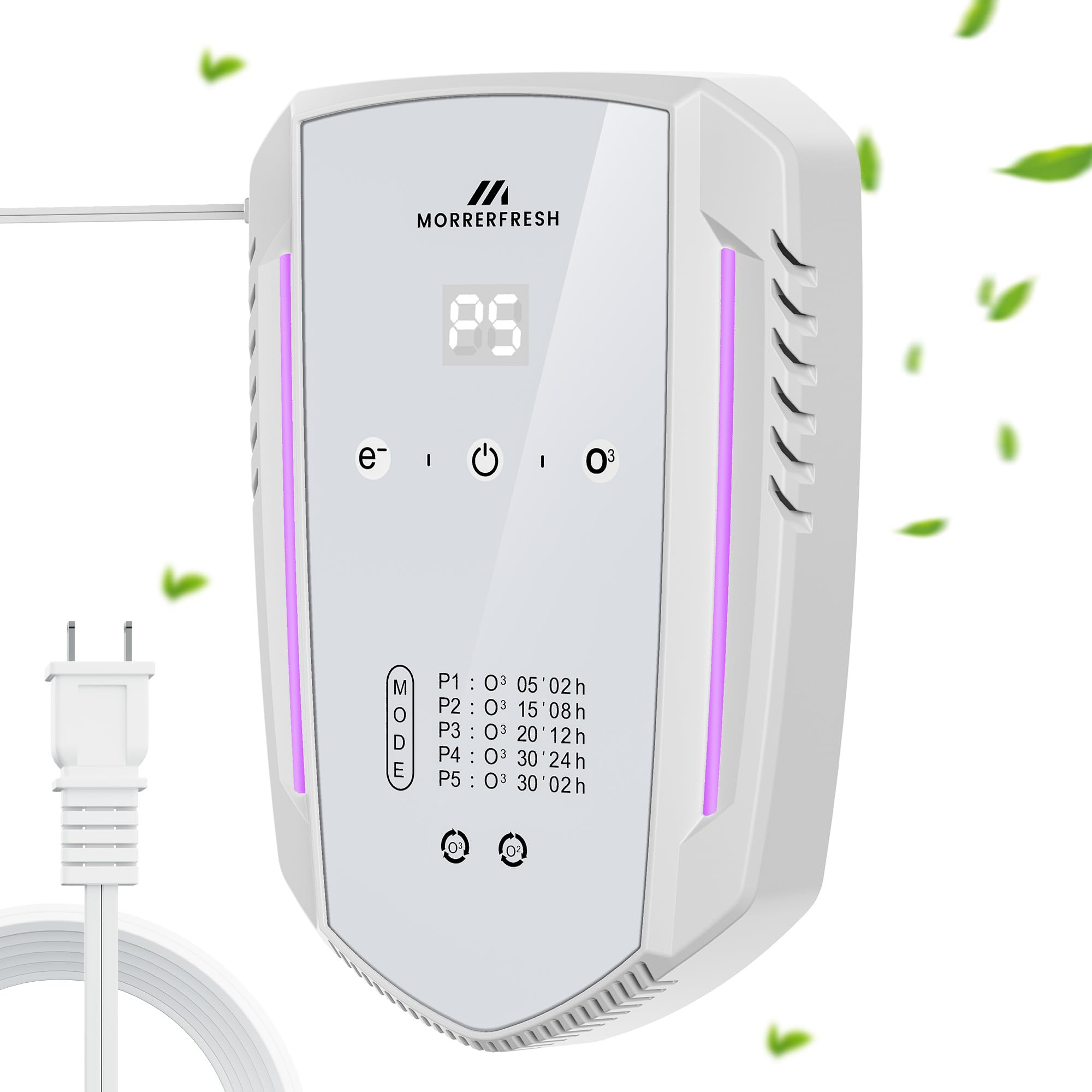 Morrerfresh cat litter deodorizer device plugged into wall outlet neutralizes odors