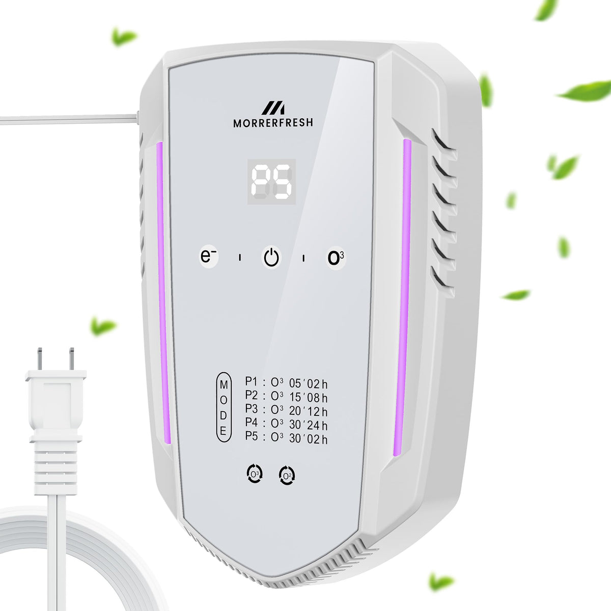 Morrerfresh cat litter deodorizer device plugged into wall outlet neutralizes odors