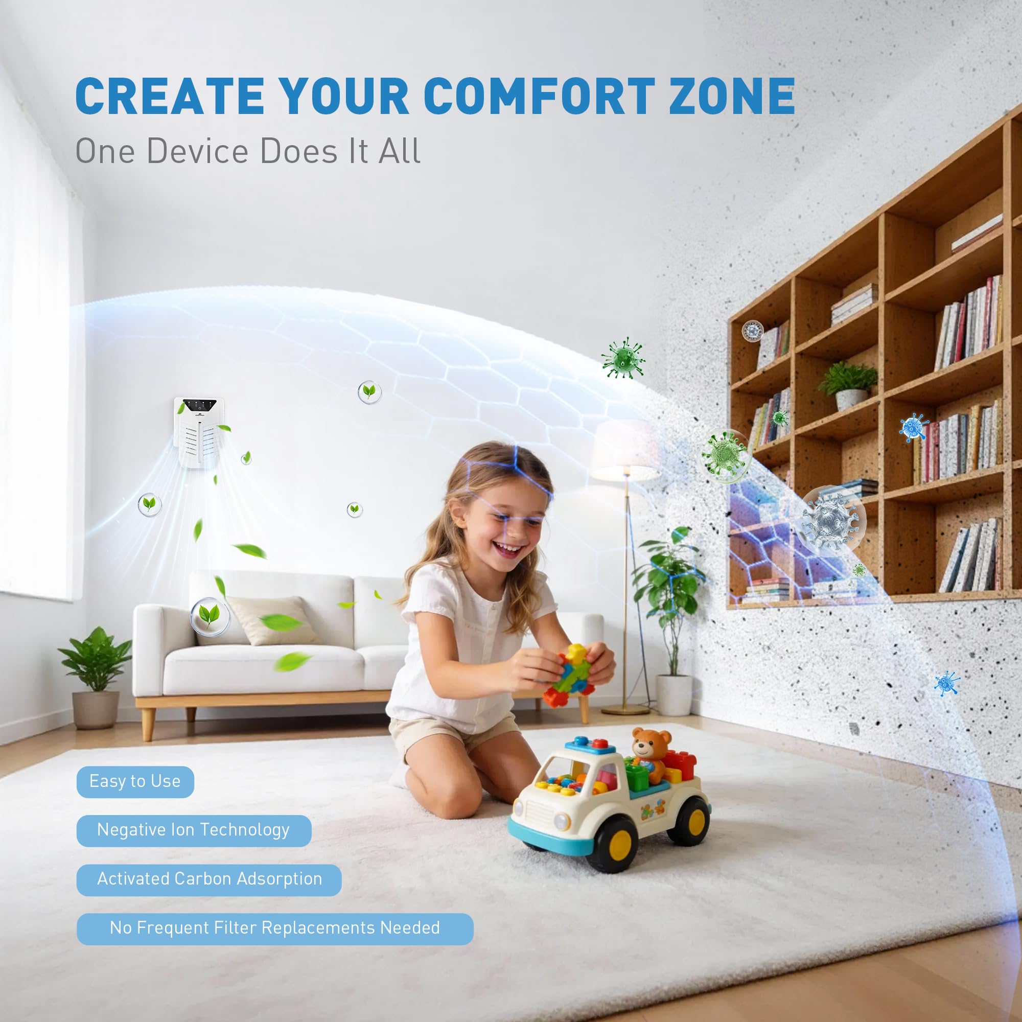 Morrerfresh four-cycle modes tailor purification for different rooms.