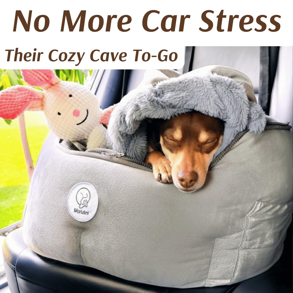 MORULINI burrow nest blanket interior creates a cozy, secure space for travel.