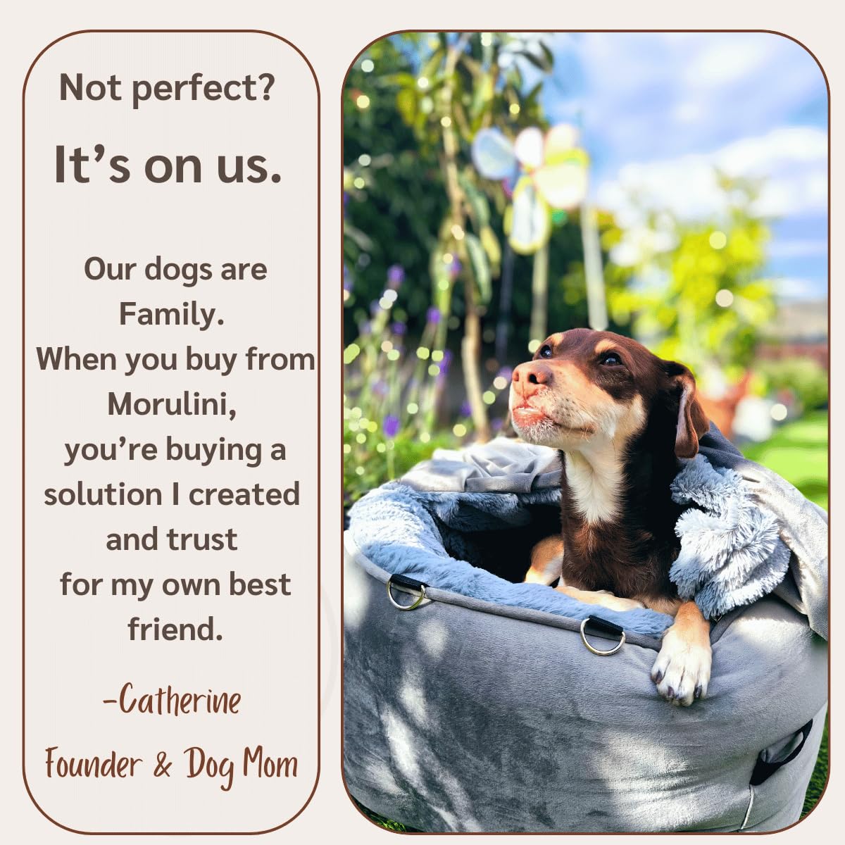 MORULINI machine washable cover makes upkeep simple and fuss-free.