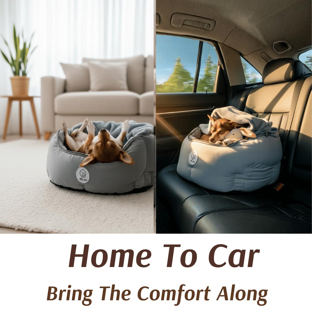 MORULINI memory foam booster layer provides gentle support for joints on the road.