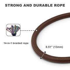 MORXIL leash featuring an O-ring for accessories like bags and keys