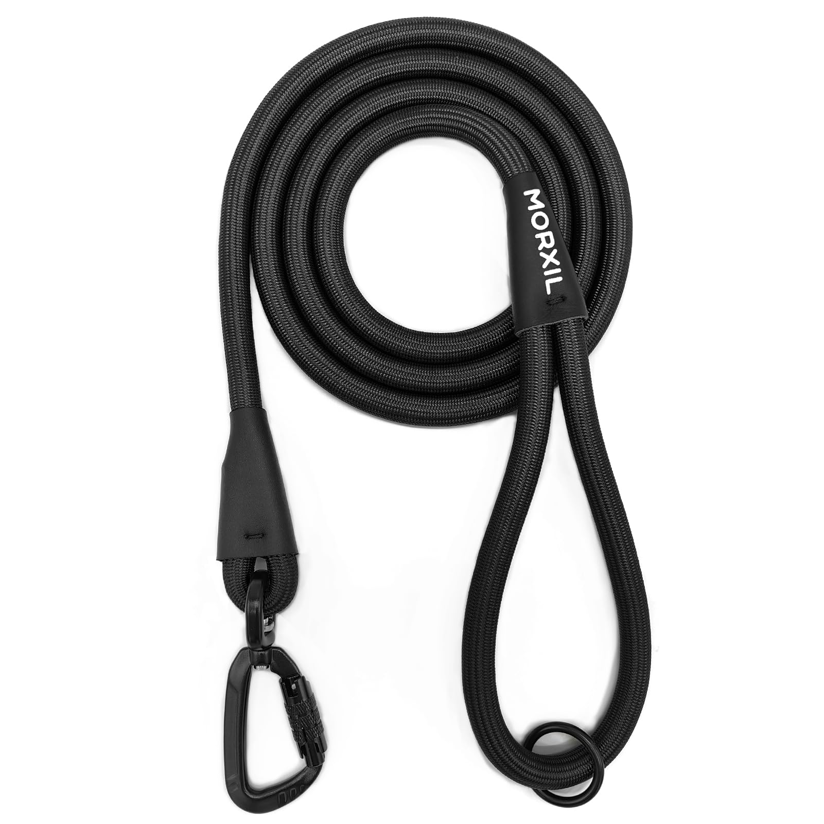 MORXIL autolocking carabiner on the leash enables secure one-handed attachment.