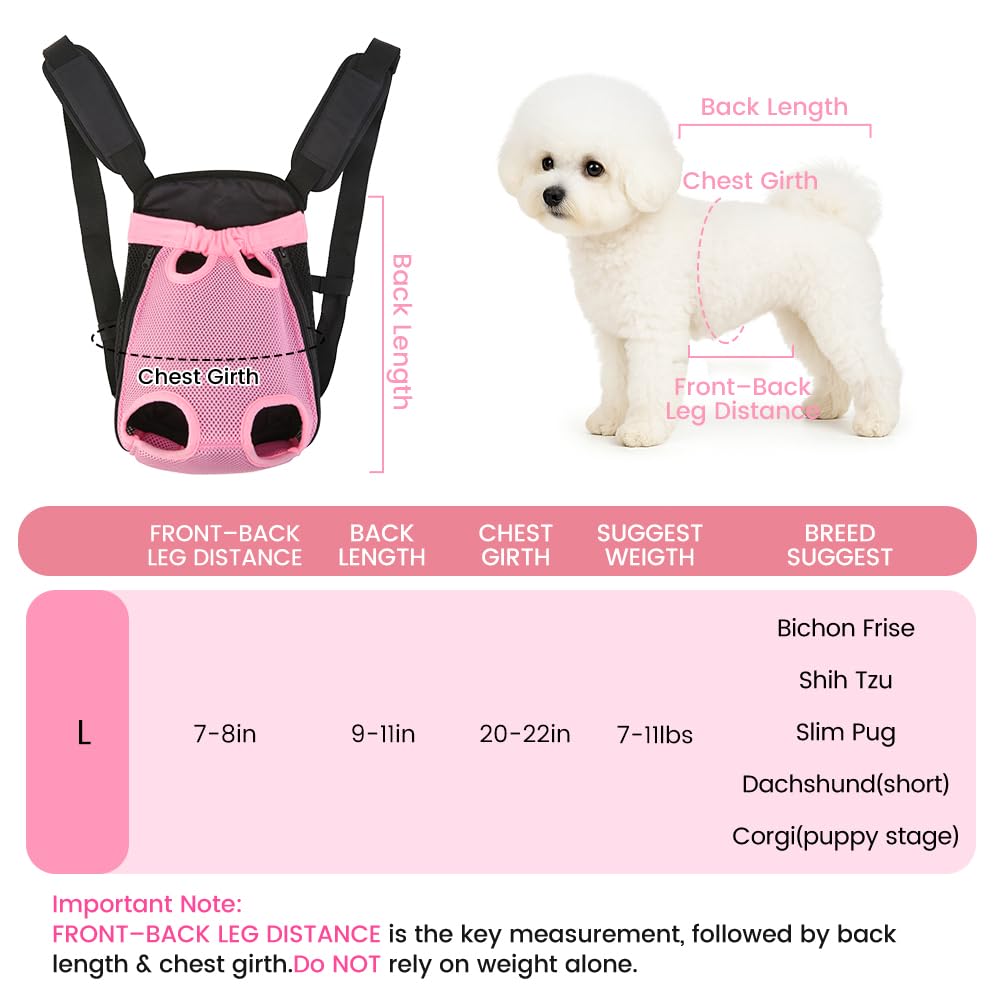 Mosago dog backpack carrier side view highlighting thick straps and breathable mesh.
