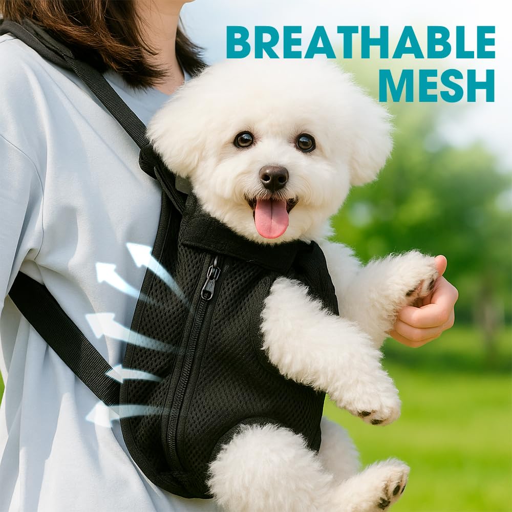 Mosago front-carrying view enables cuddles and photos.