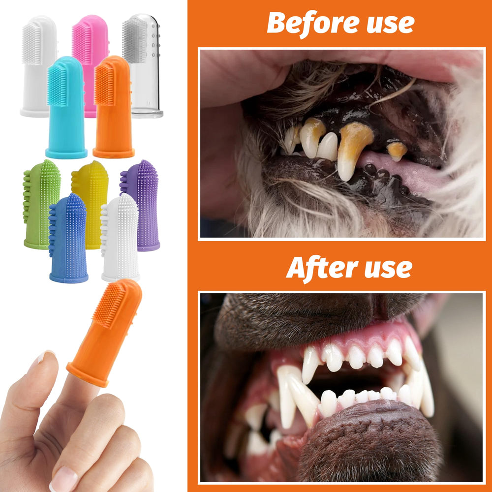 MOSIOBERDAVIAN dog-cat finger brush compatibility for small pets