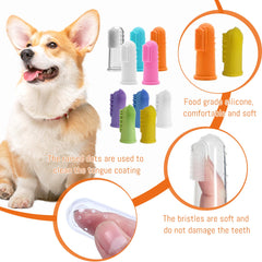 MOSIOBERDAVIAN silicone dog finger brush design for thorough reach