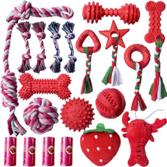 MOSYZEO 20-pack puppy teething chew toys for soothing gums and play