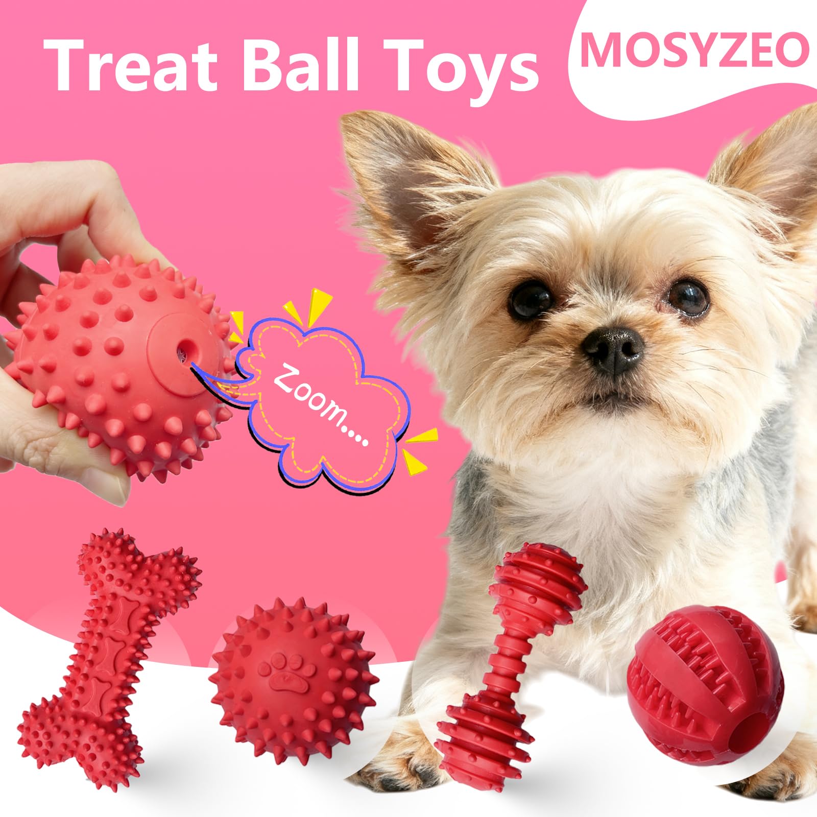 MOSYZEO non-toxic rubber teething toys designed for safe chewing