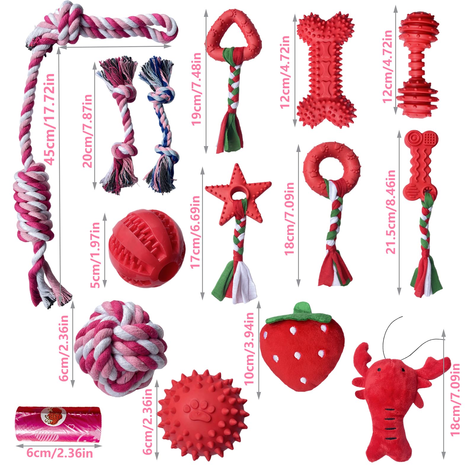 MOSYZEO soft plush and rope bundle offering varied textures for exploration