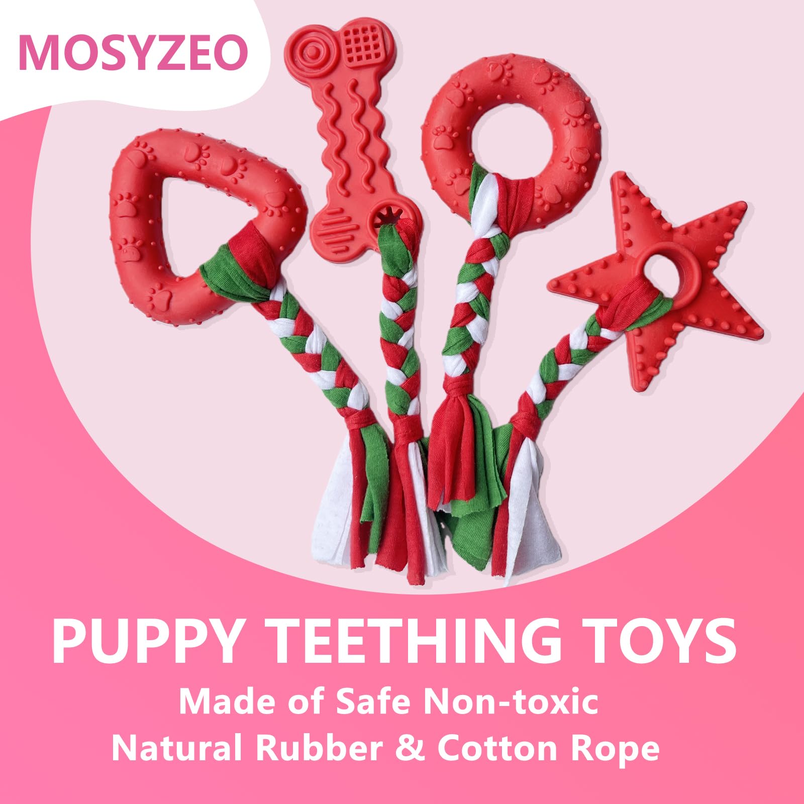 MOSYZEO squeaky plush dog toys engaging and comforting during play
