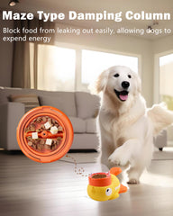 Motiilanco rotating food container keeps pets curious and engaged.
