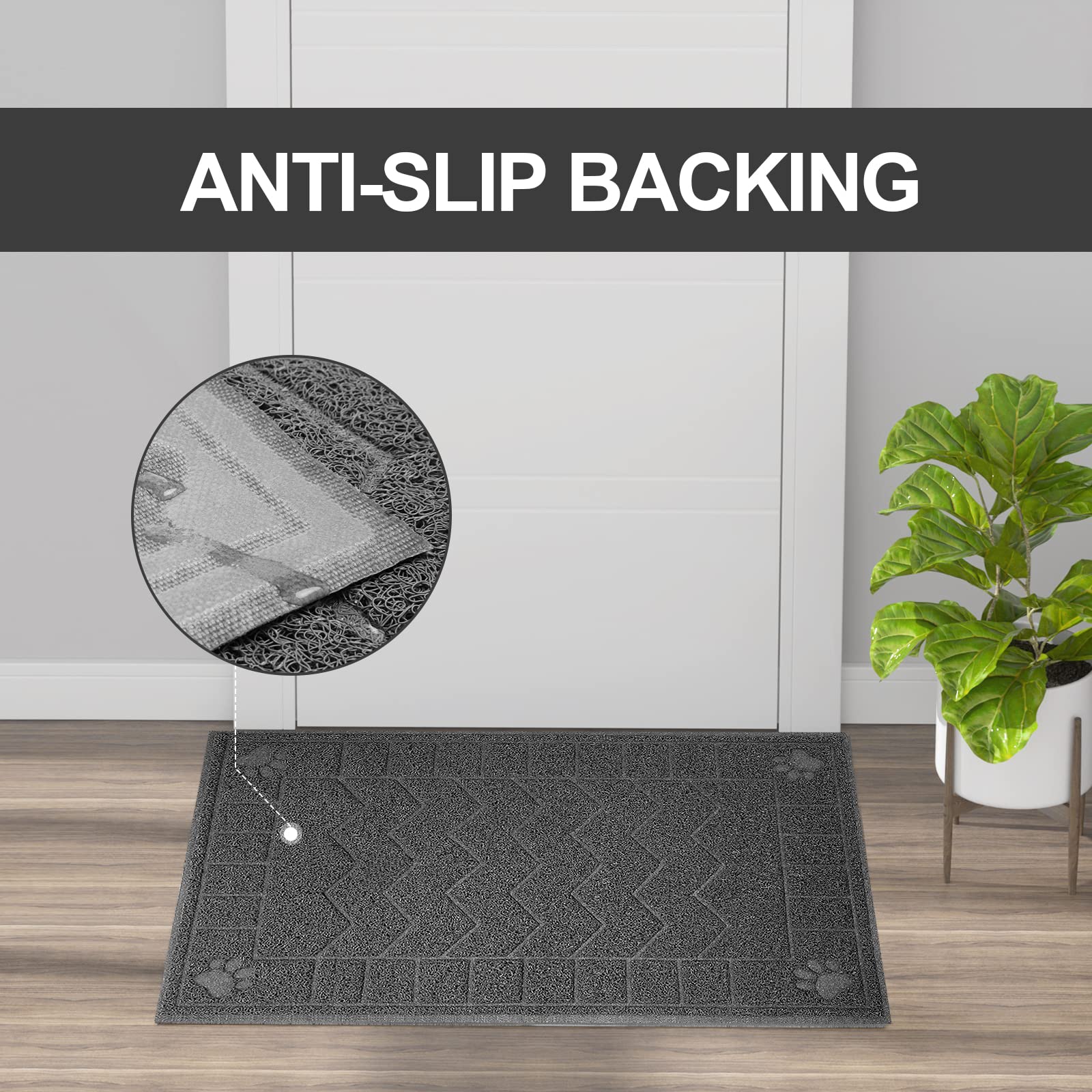 Motsamla mat anti slip design stays in place on floors