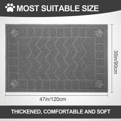 Motsamla mat mesh coil detail traps litter effectively near the box