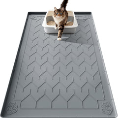 Motsamla cat litter mat extra-large 40x28 traps litter and protects floors.