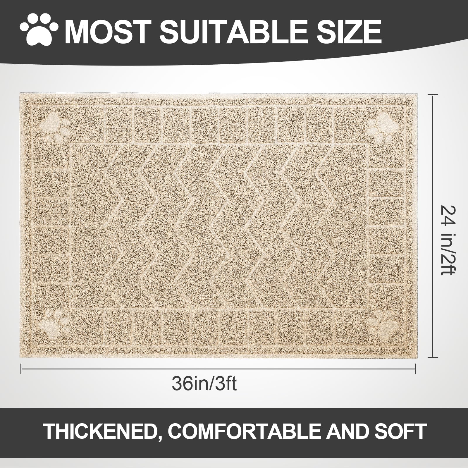 Motsamla litter-trapper design mat catches litter before it spreads