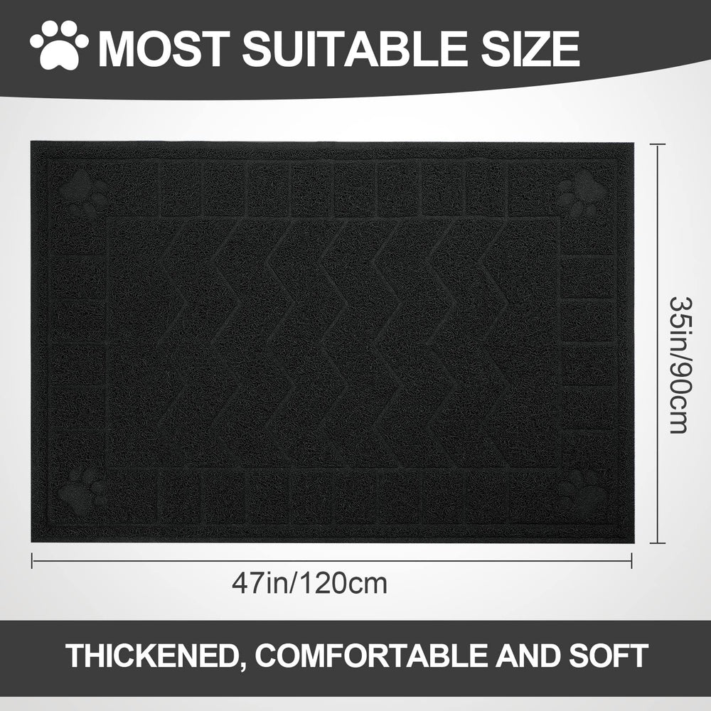 Motsamla litter-trapper top catches litter with durable mesh, reducing floor mess.