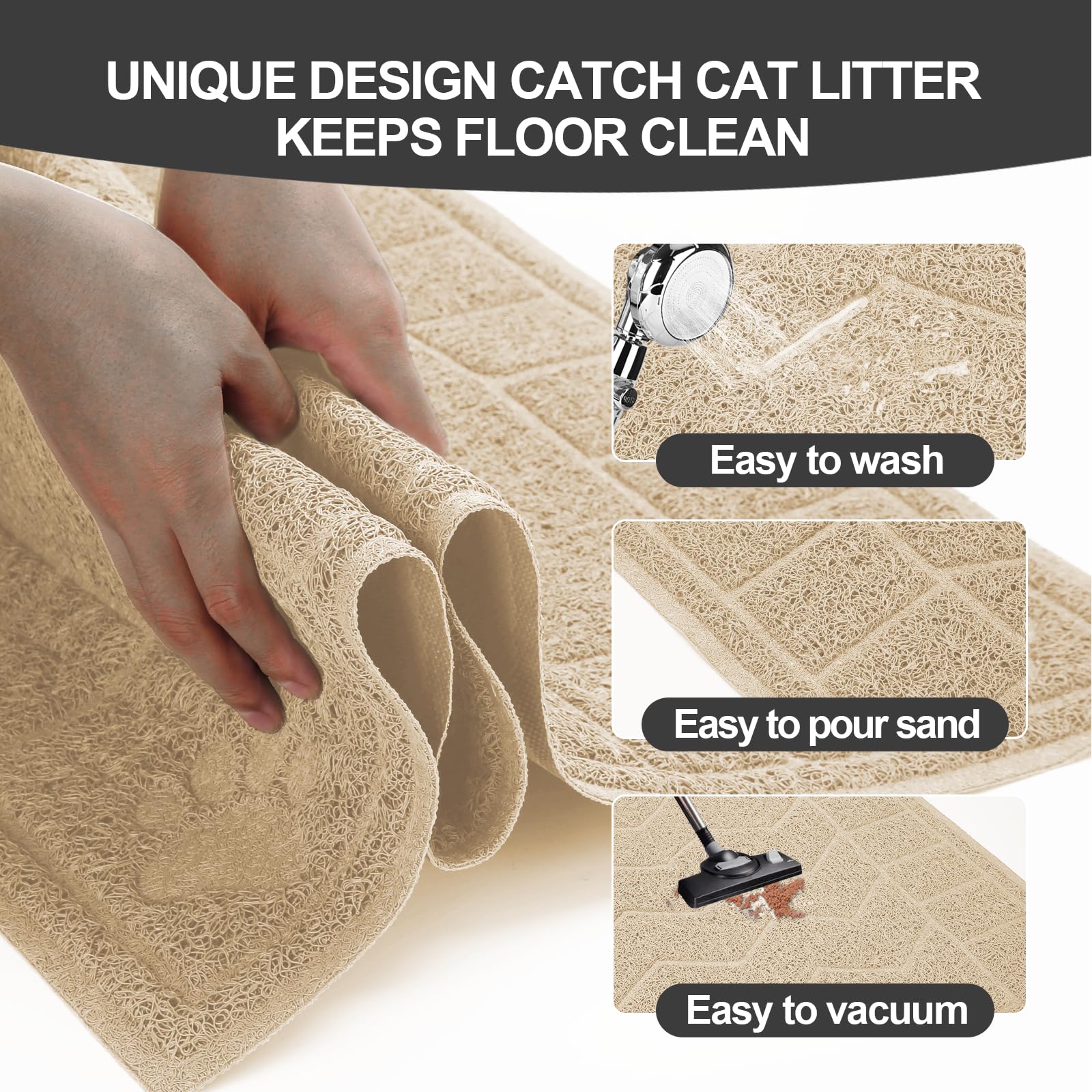 Motsamla waterproof base keeps floors dry and clean