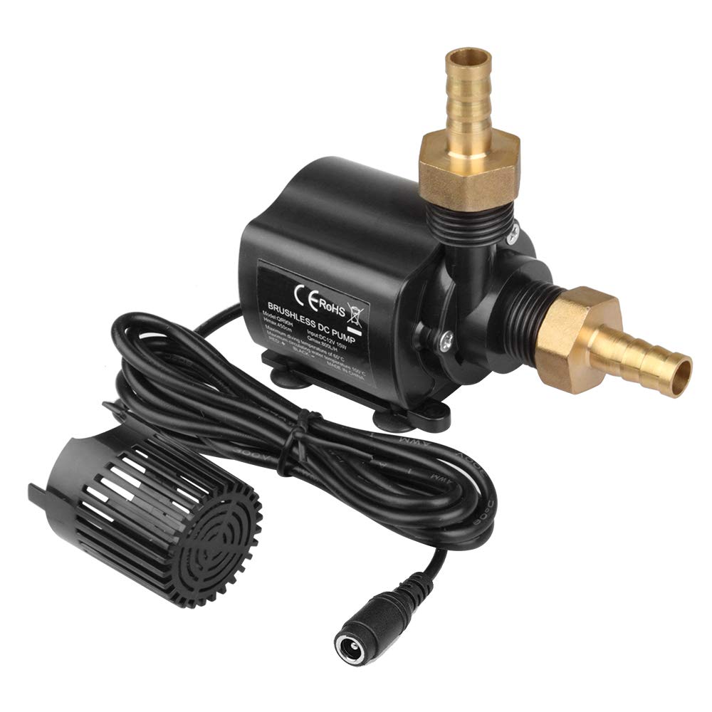 MOUNTAIN_ARK DC-12V submersible pump body, sturdy housing for reliable water circulation.