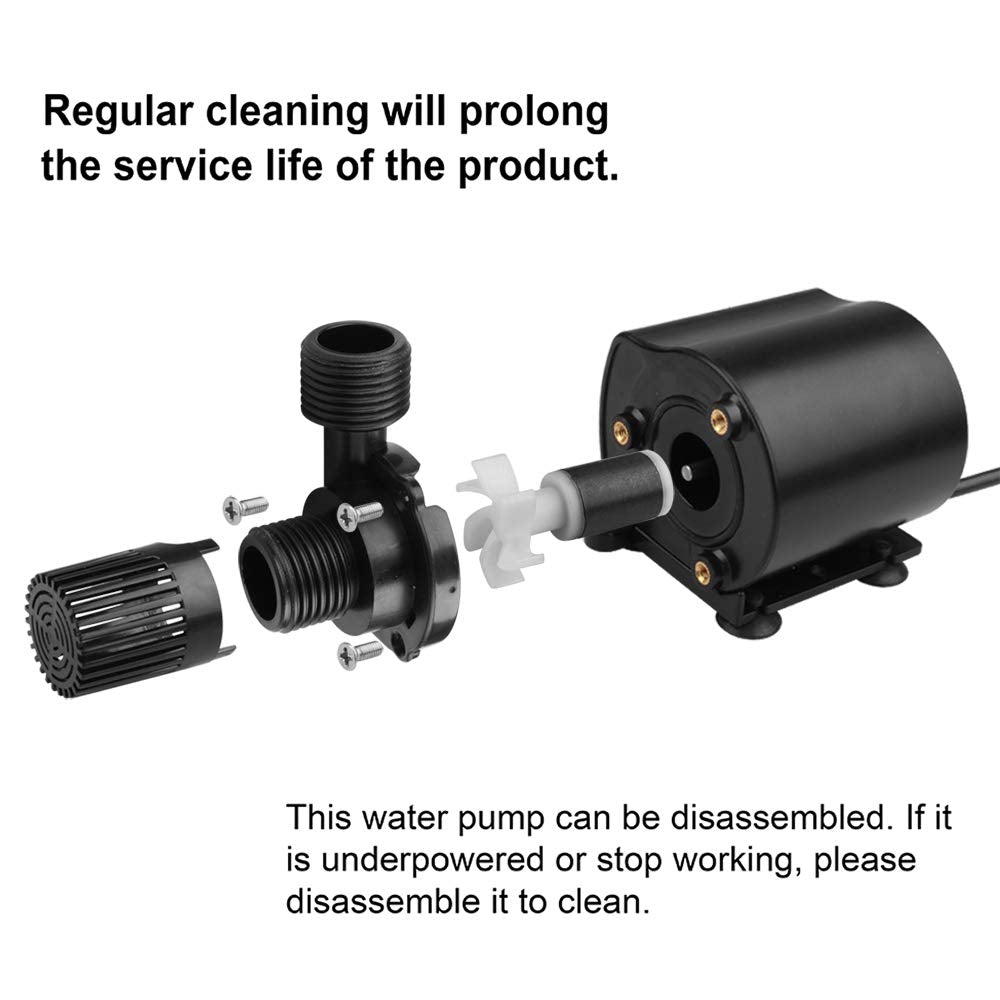 MOUNTAIN_ARK DC-12V submersible pump power dial, easy tuning without tools.
