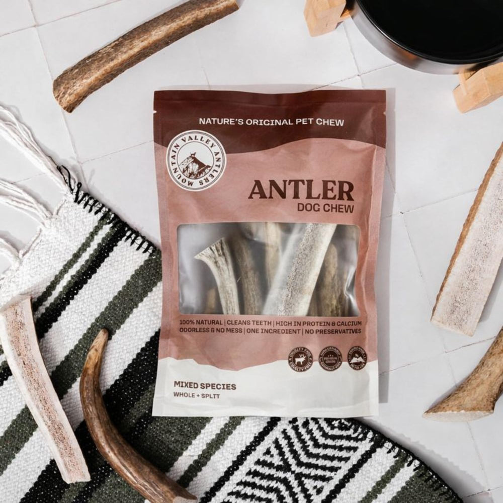 Mountain Valley Antlers indoor-outdoor-use closeup highlights versatile, safe use at home.