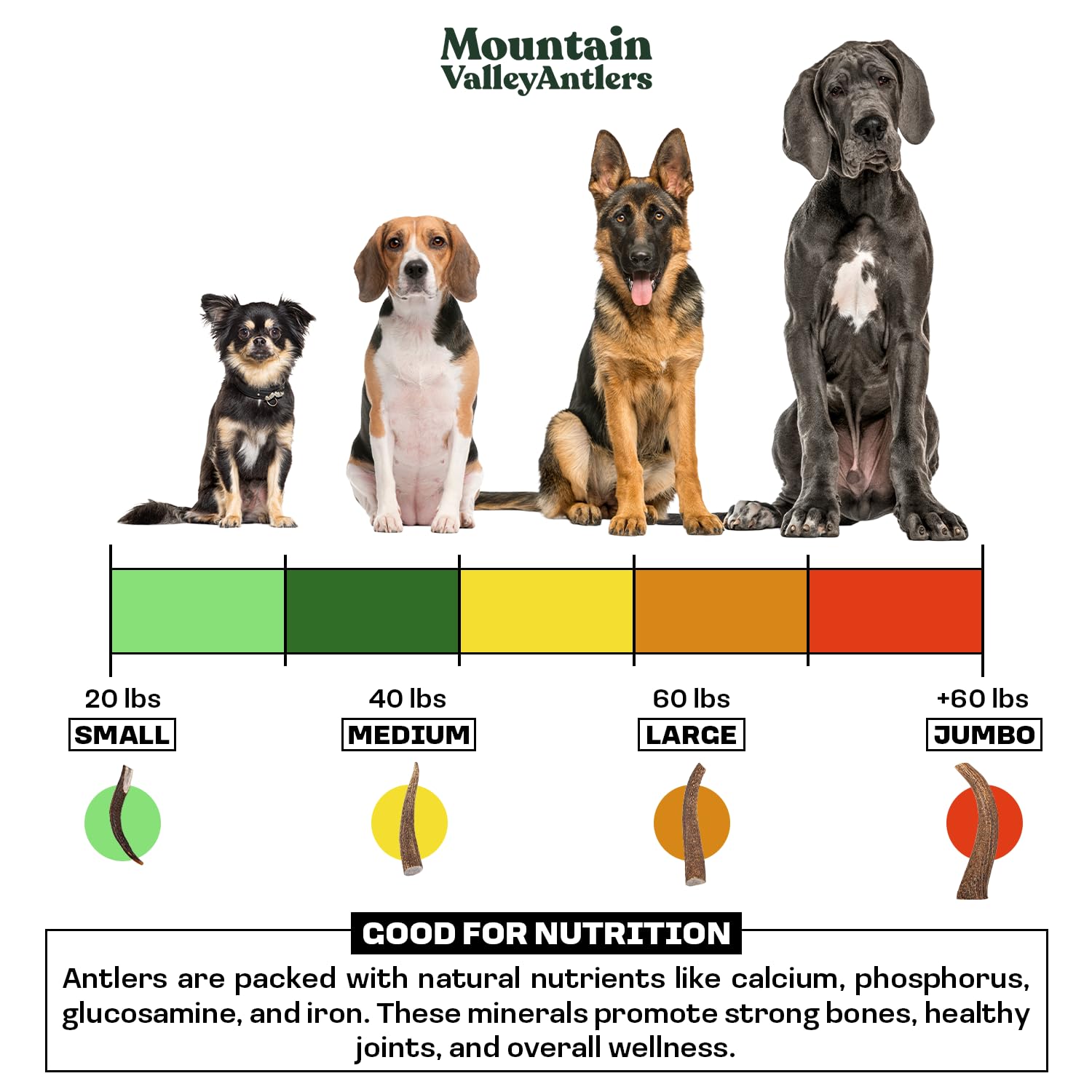 Mountain Valley Elk Antlers are odor-free and clean for indoor use.