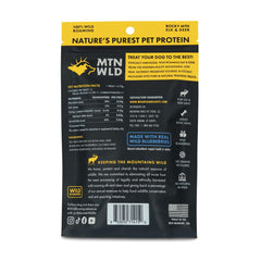Elk and venison bites close-up showing premium protein for training sessions