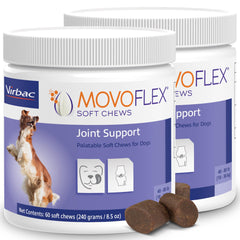 MOVOFLEX Soft Chews packaging hero with gluten-free claim for dogs