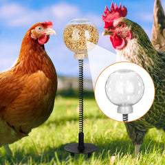 Moyardow Peck Toy durable metal base keeping the device steady in outdoor coops