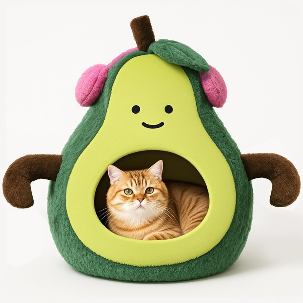 MOYMO avocado cat cave bed cozy retreat for indoor cats