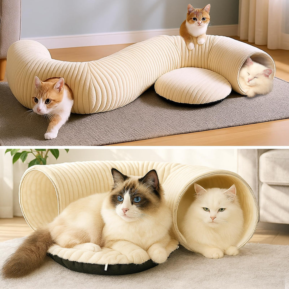 MOYMO cat tunnel bed modern decor compatibility for stylish home