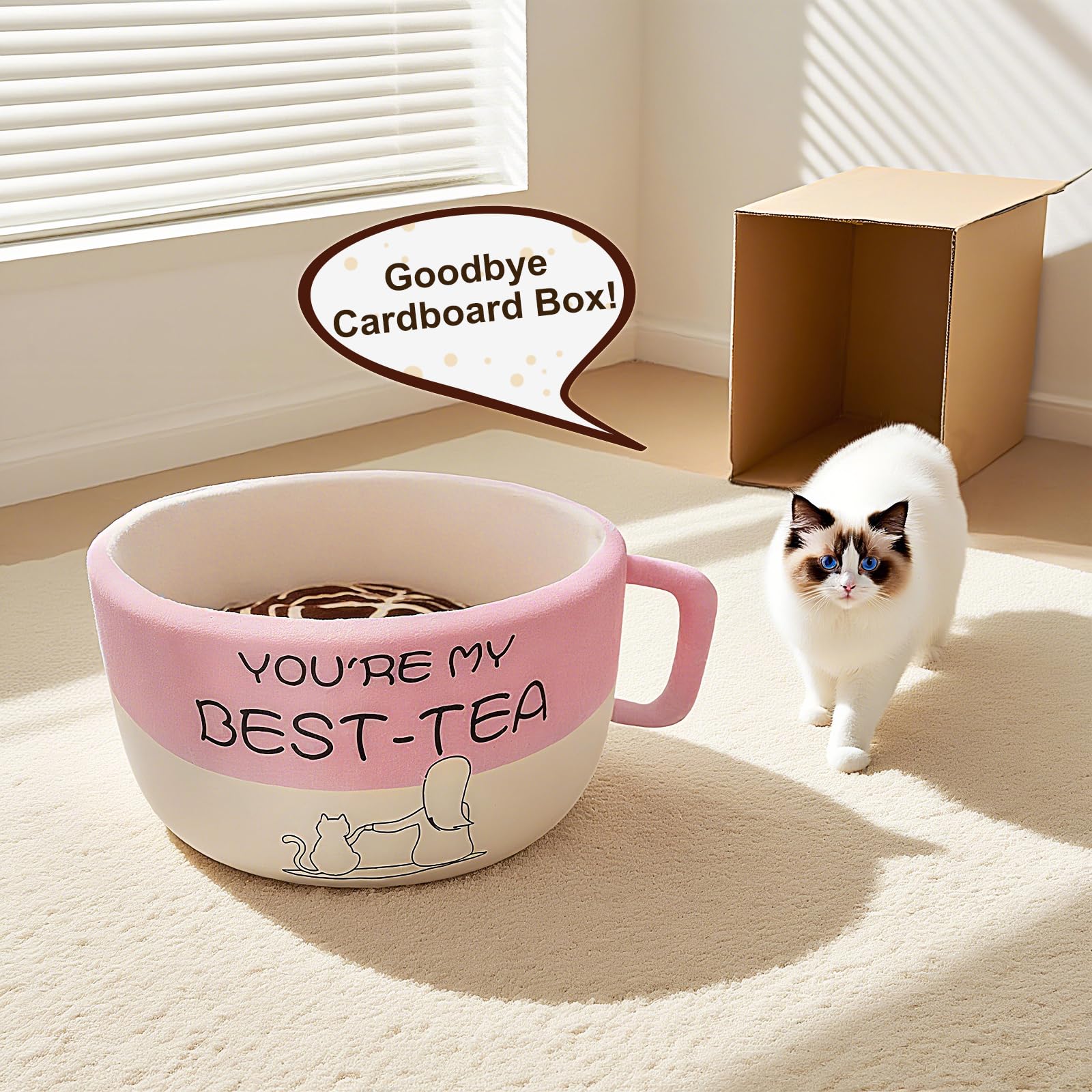 MOYMO coffee cup bed stitching highlights quality craftsmanship