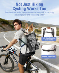 Moysoon dog backpack adjustable straps for comfortable all-day wear on hikes